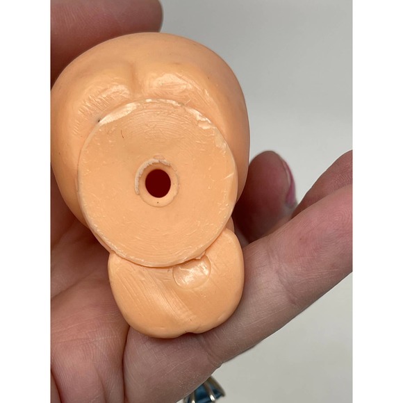 Vtg SWEET Kewpie Doll Rubber Signed Rose O Neill Cameo Sitting Little Wing 3.5 - Picture 6 of 7